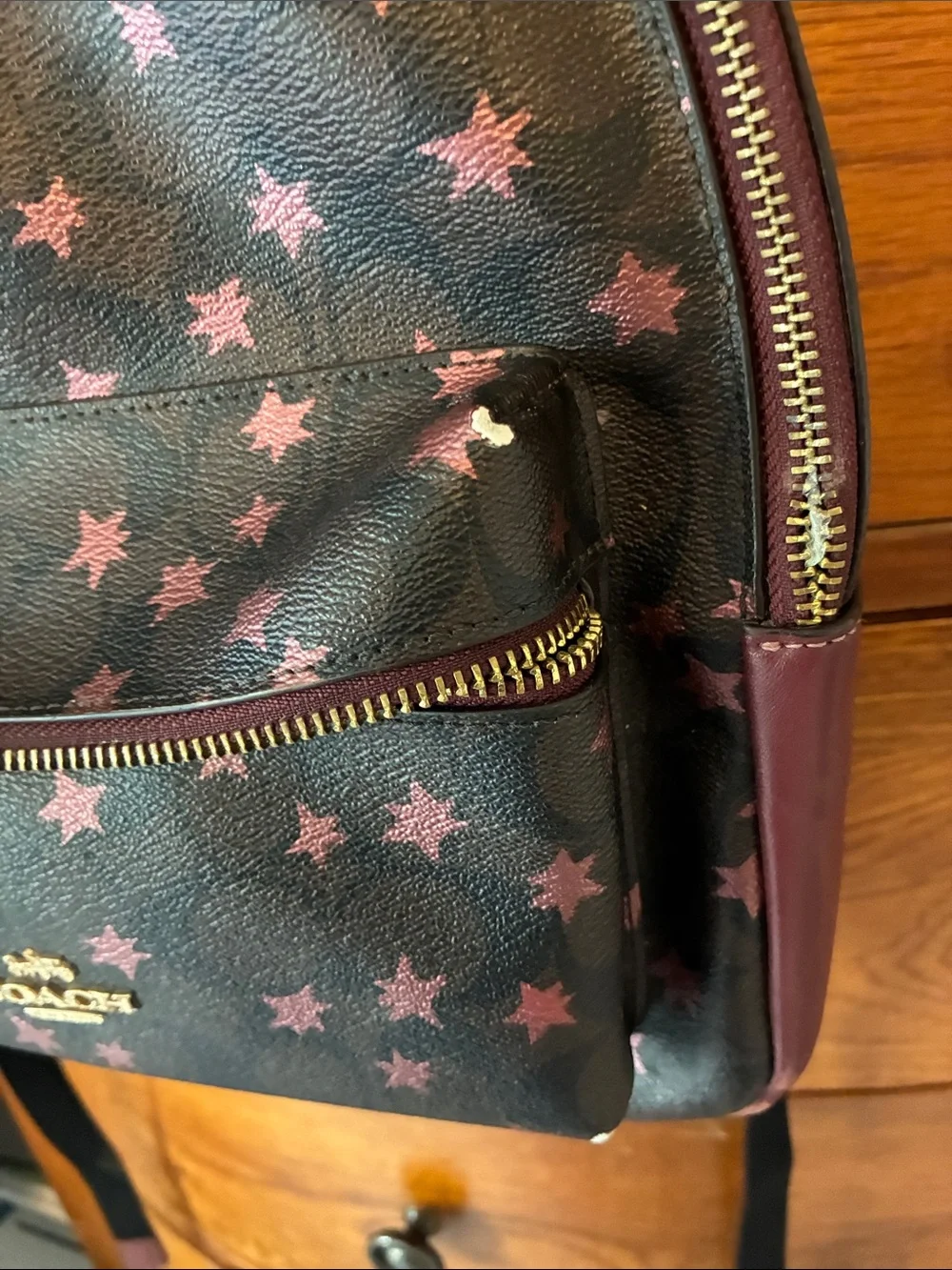 Coach backpack brown